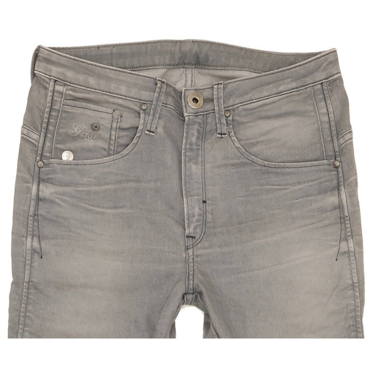 G-Star Arc 3D Women Grey Tapered Slim Stretch Jeans W24 L28