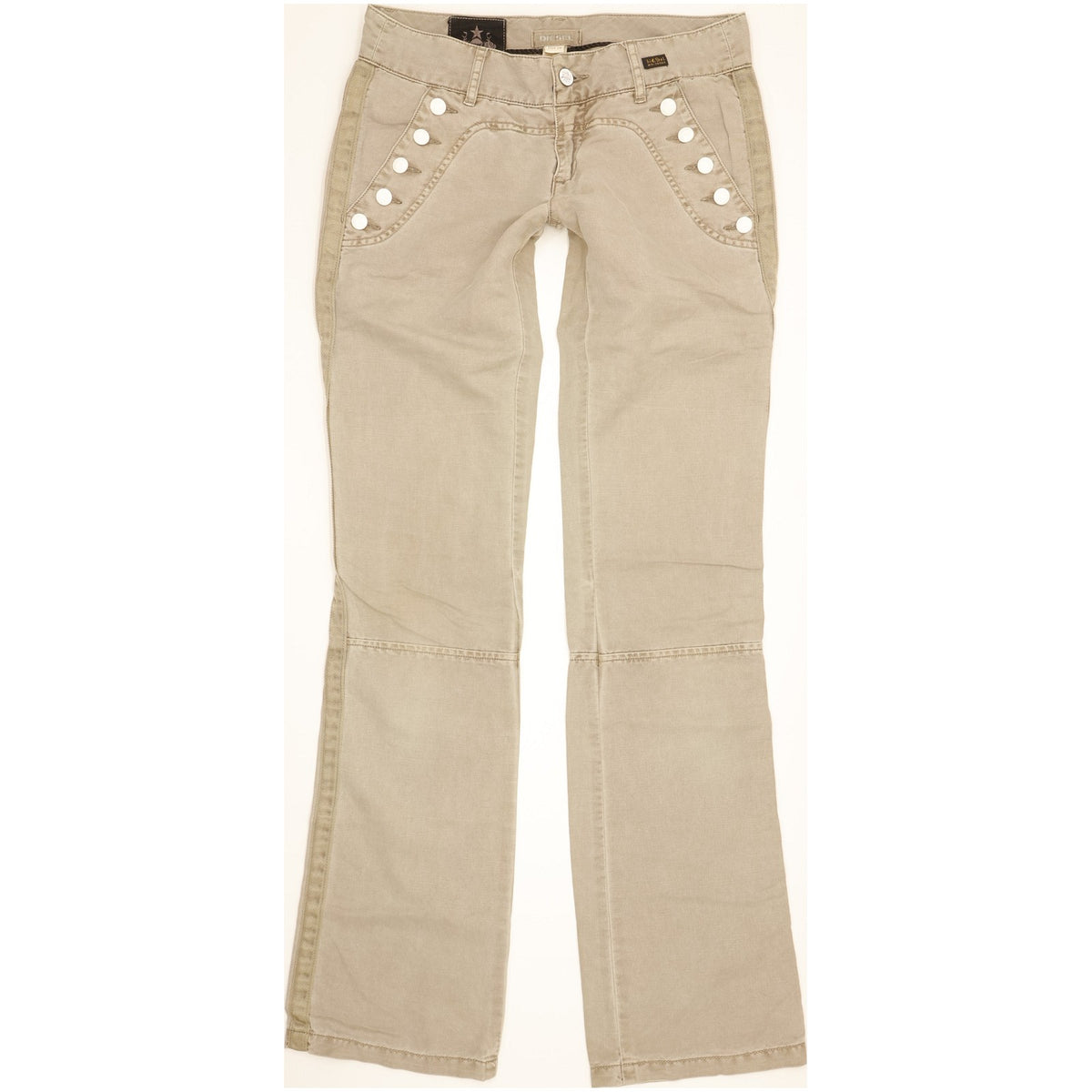 Diesel Women Beige Bootcut Slim Jeans W26 L34