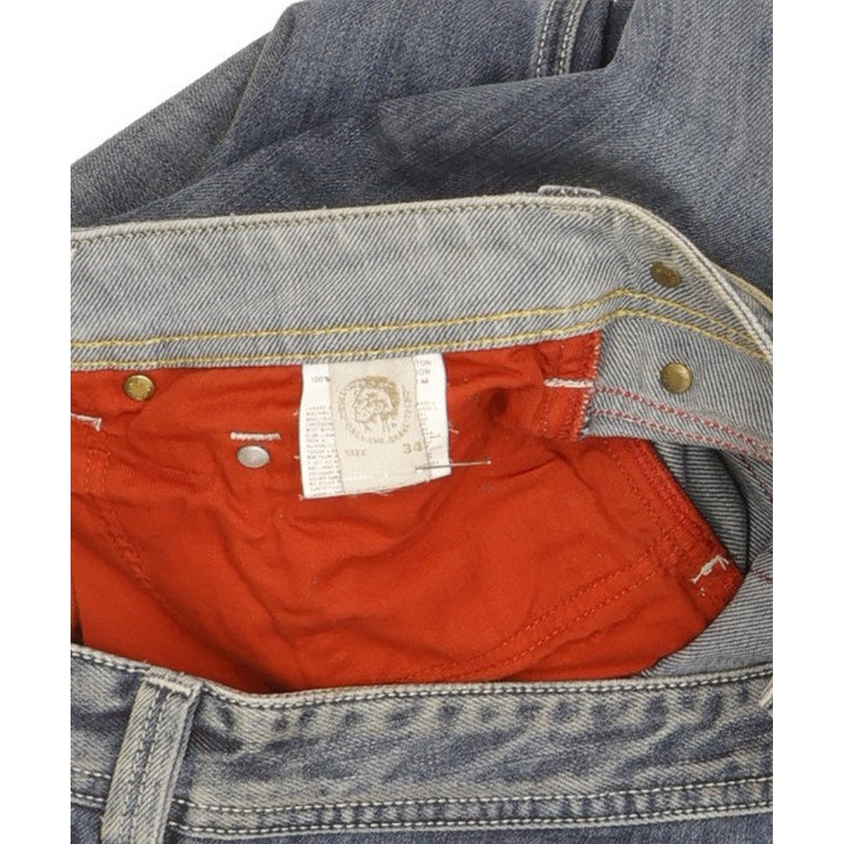 Diesel Yarik Men Blue Straight Regular Jeans W34 L30