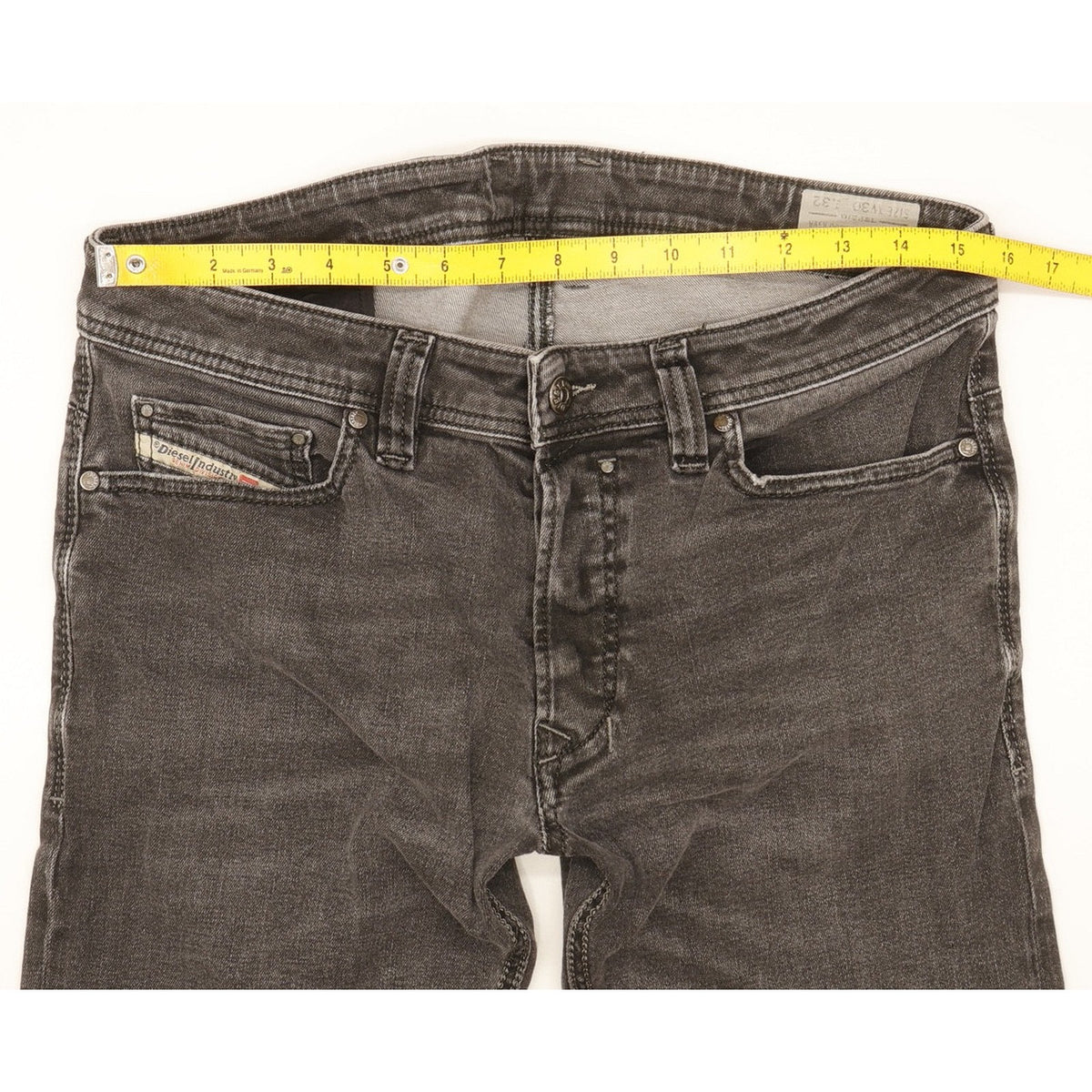 Diesel Safado Men Black Straight Slim Stretch Jeans W31 L32