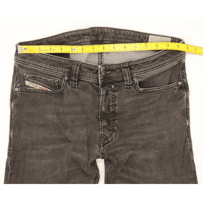Diesel Safado Men Black Straight Slim Stretch Jeans W31 L32