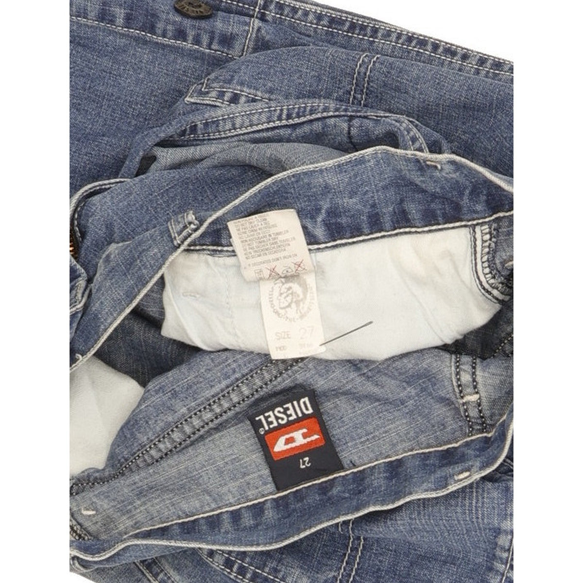 Diesel Men Blue Straight Regular Jeans W27 L30