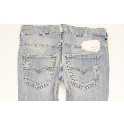 Diesel Ryoth-N Women Blue Bootcut Slim Jeans W26 L32