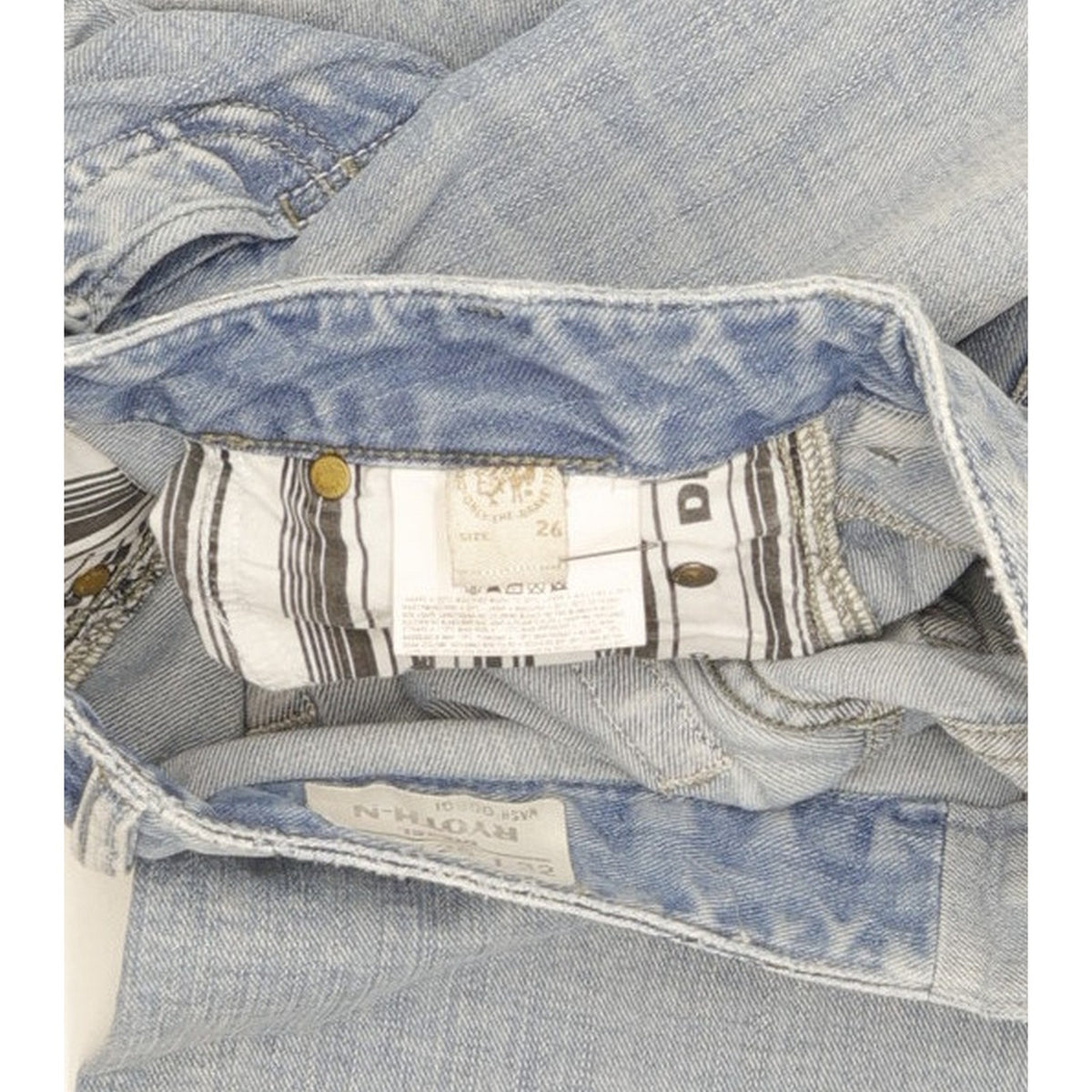 Diesel Ryoth-N Women Blue Bootcut Slim Jeans W26 L32
