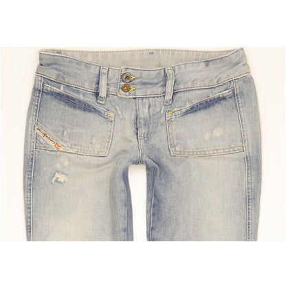 Diesel Hush Women Blue Bootcut Slim Jeans W25 L32