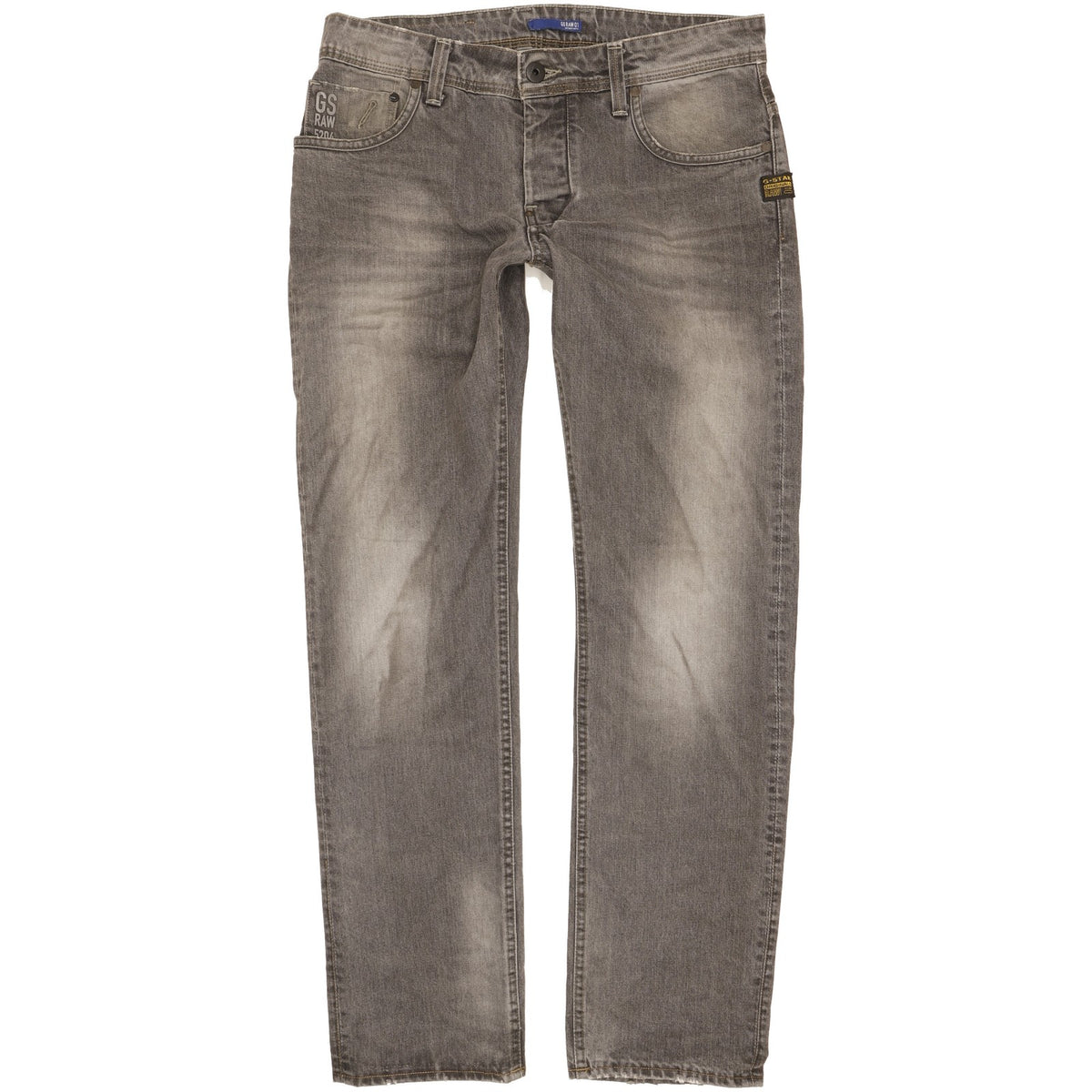 G-Star Attacc Men Grey Straight Slim Jeans W32 L32