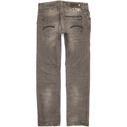 G-Star Attacc Men Grey Straight Slim Jeans W32 L32