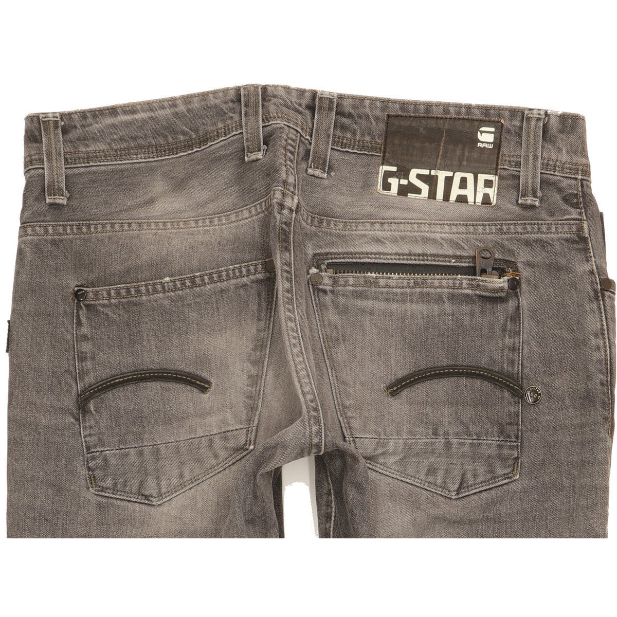 G-Star Attacc Men Grey Straight Slim Jeans W32 L32