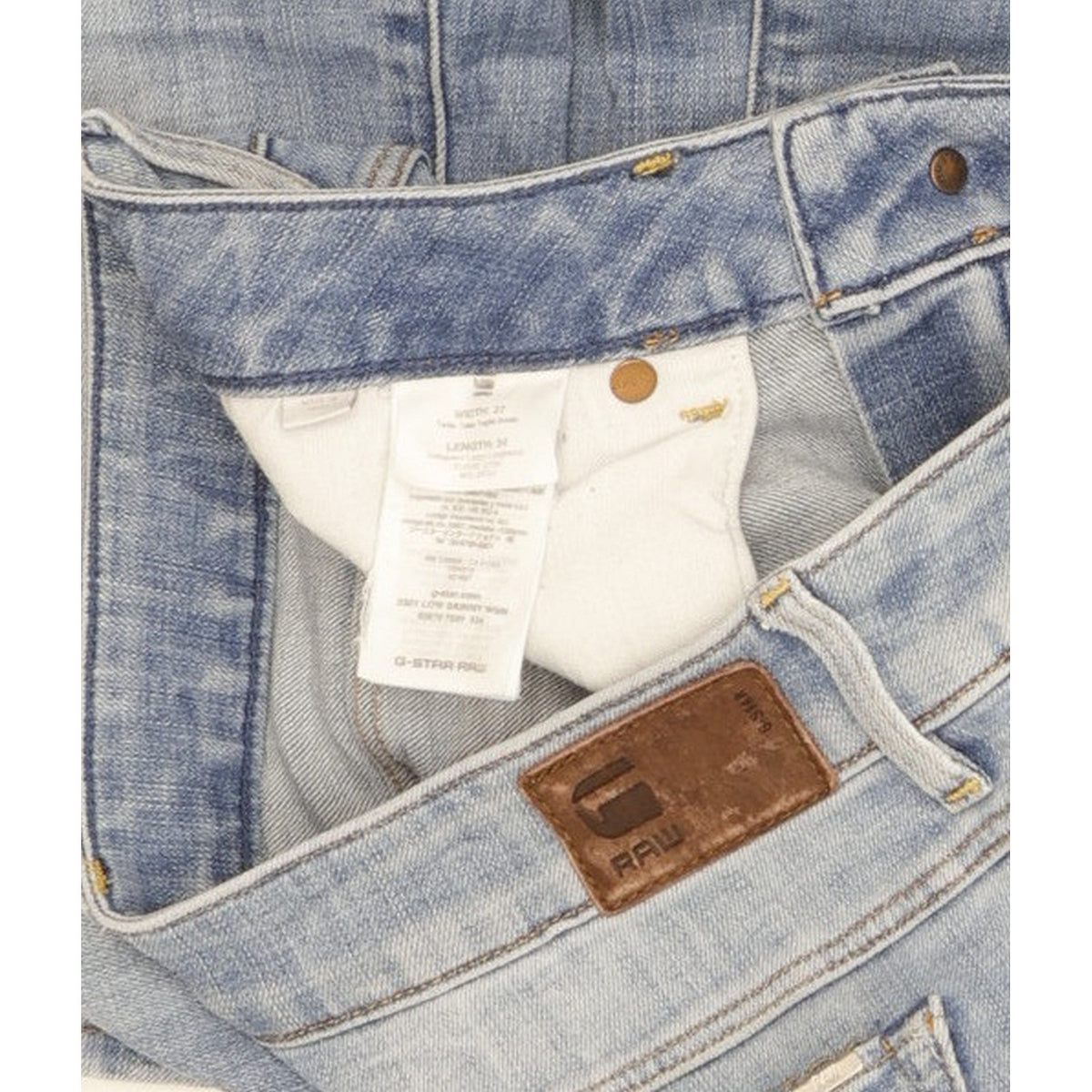 G-Star 3301 Women Blue Skinny Slim Stretch Jeans W27 L34