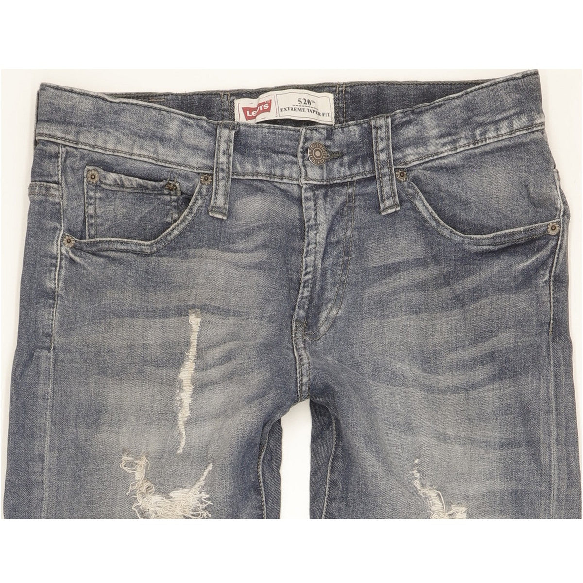 Levi's 520 Kids Blue Tapered Slim Stretch Jeans W28 L32