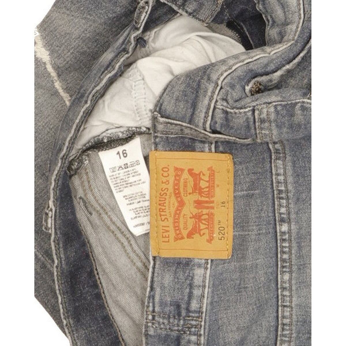 Levi's 520 Kids Blue Tapered Slim Stretch Jeans W28 L32