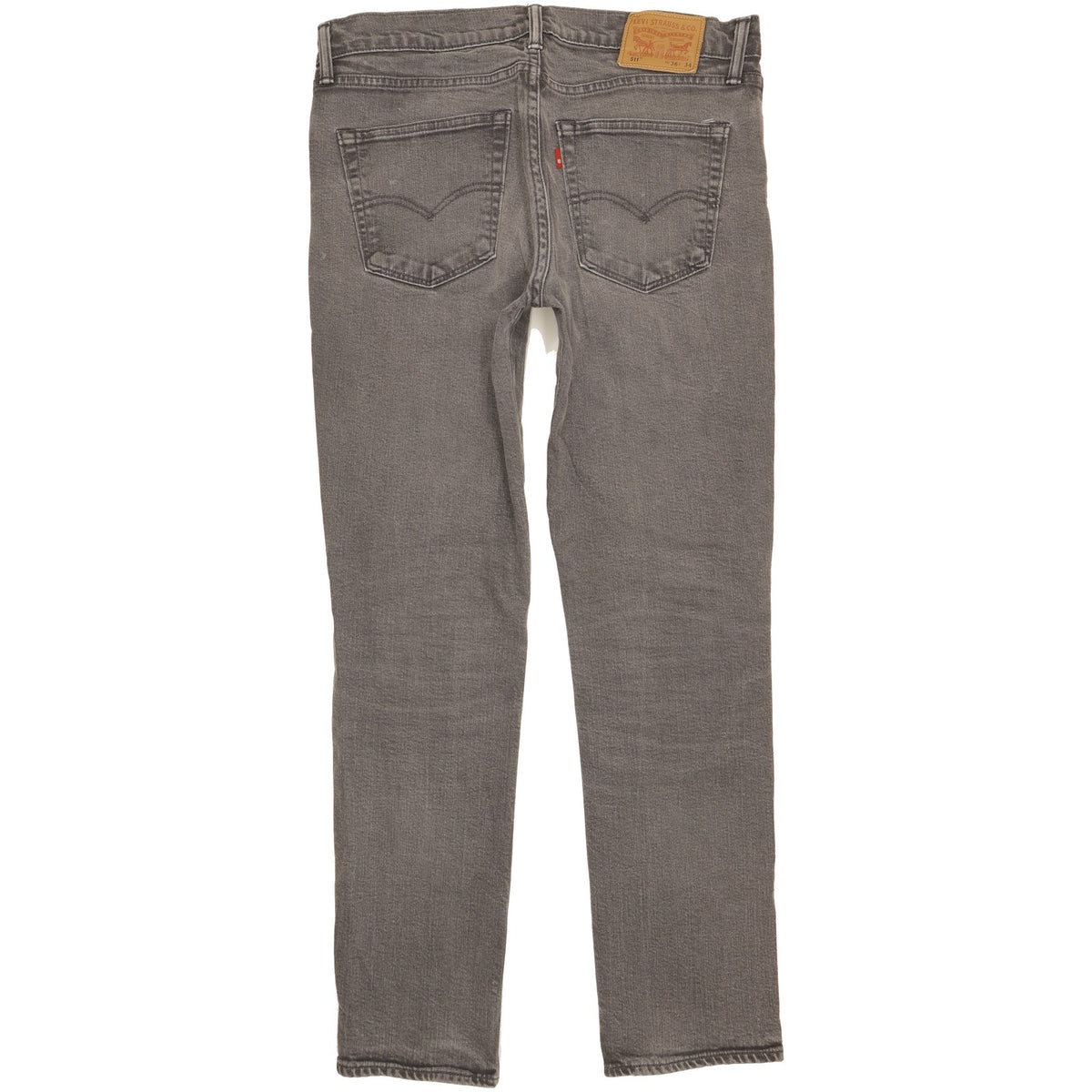 Levi's 511 Men Grey Straight Slim Stretch Jeans W36 L32