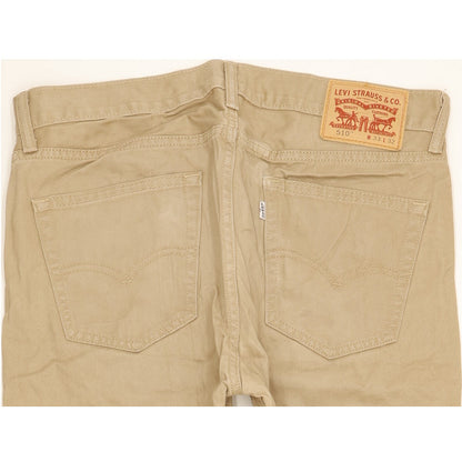 Levi's 510 Men Beige Skinny Slim Jeans W33 L30