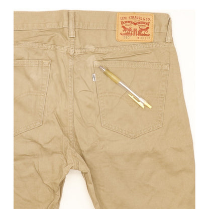 Levi's 510 Men Beige Skinny Slim Jeans W33 L30