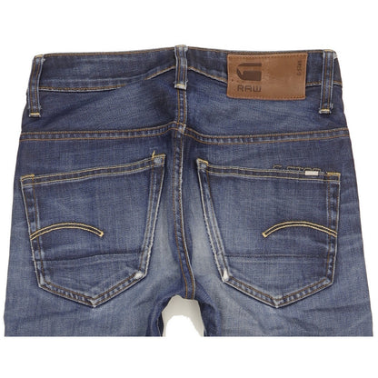 G-Star 3301 Men Blue Straight Slim Jeans W27 L32