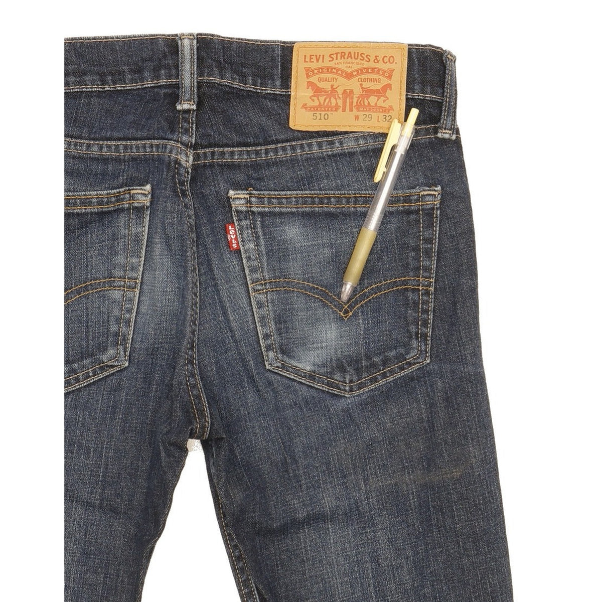 Levi's 510 Men Blue Skinny Slim Stretch Jeans W29 L30