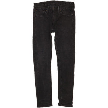 Levi's 519 Men Black Skinny Slim Stretch Jeans W32 L30