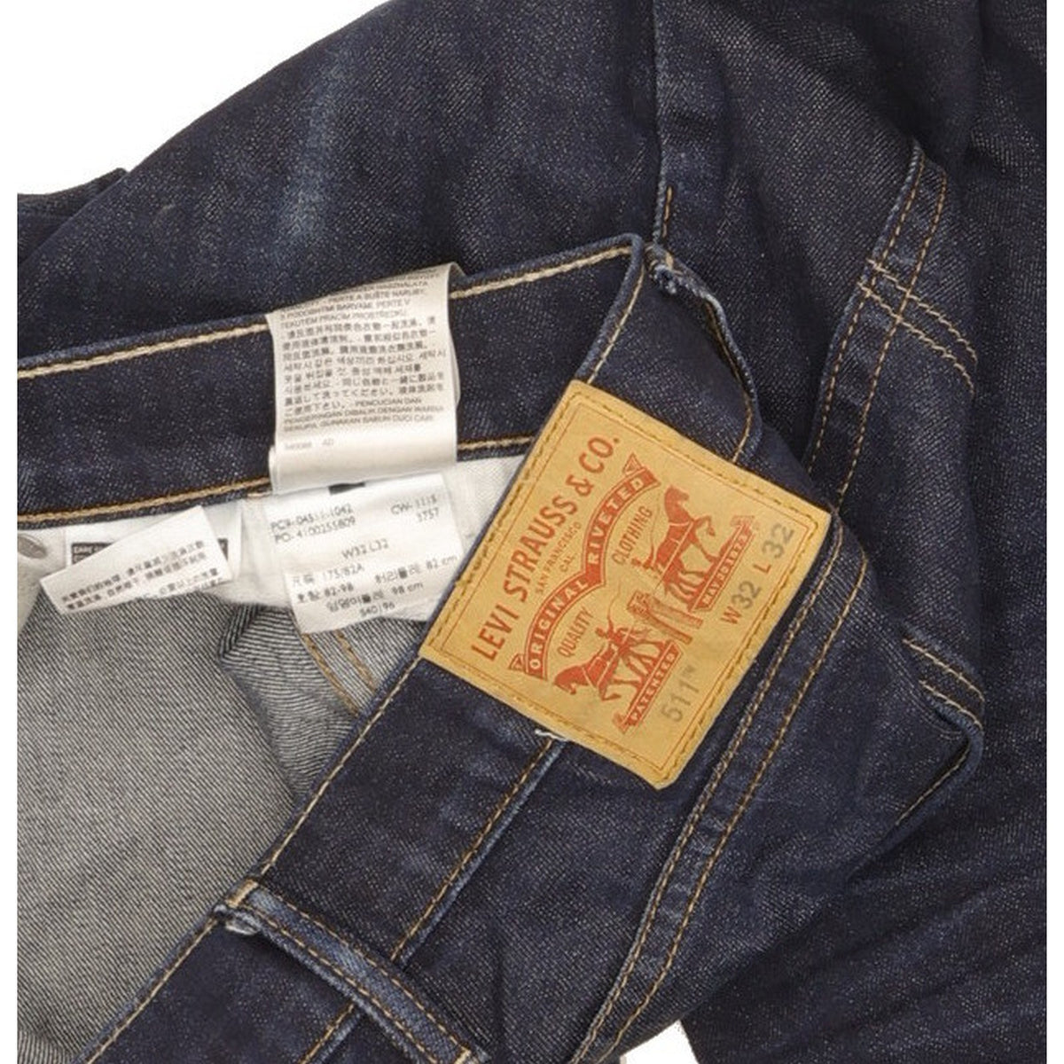 Levi's 511 Men Blue Straight Slim Stretch Jeans W32 L31