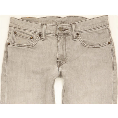 Levi's 511 Men Grey Straight Slim Stretch Jeans W29 L34