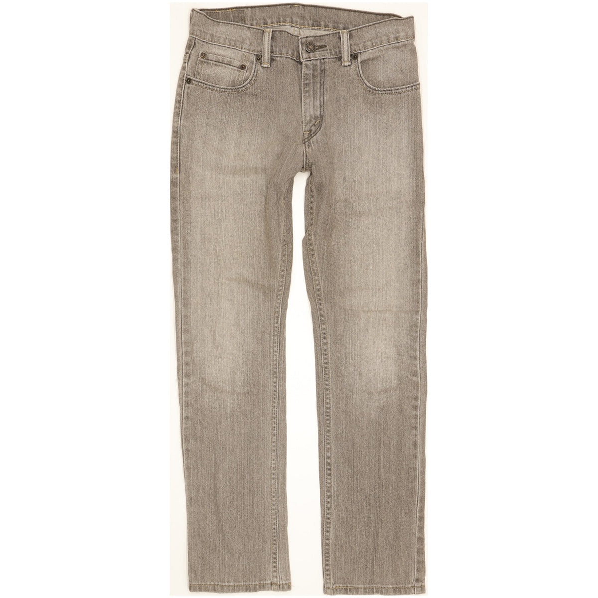 Levi's 511 Men Grey Straight Slim Stretch Jeans W27 L28