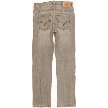 Levi's 511 Men Grey Straight Slim Stretch Jeans W27 L28