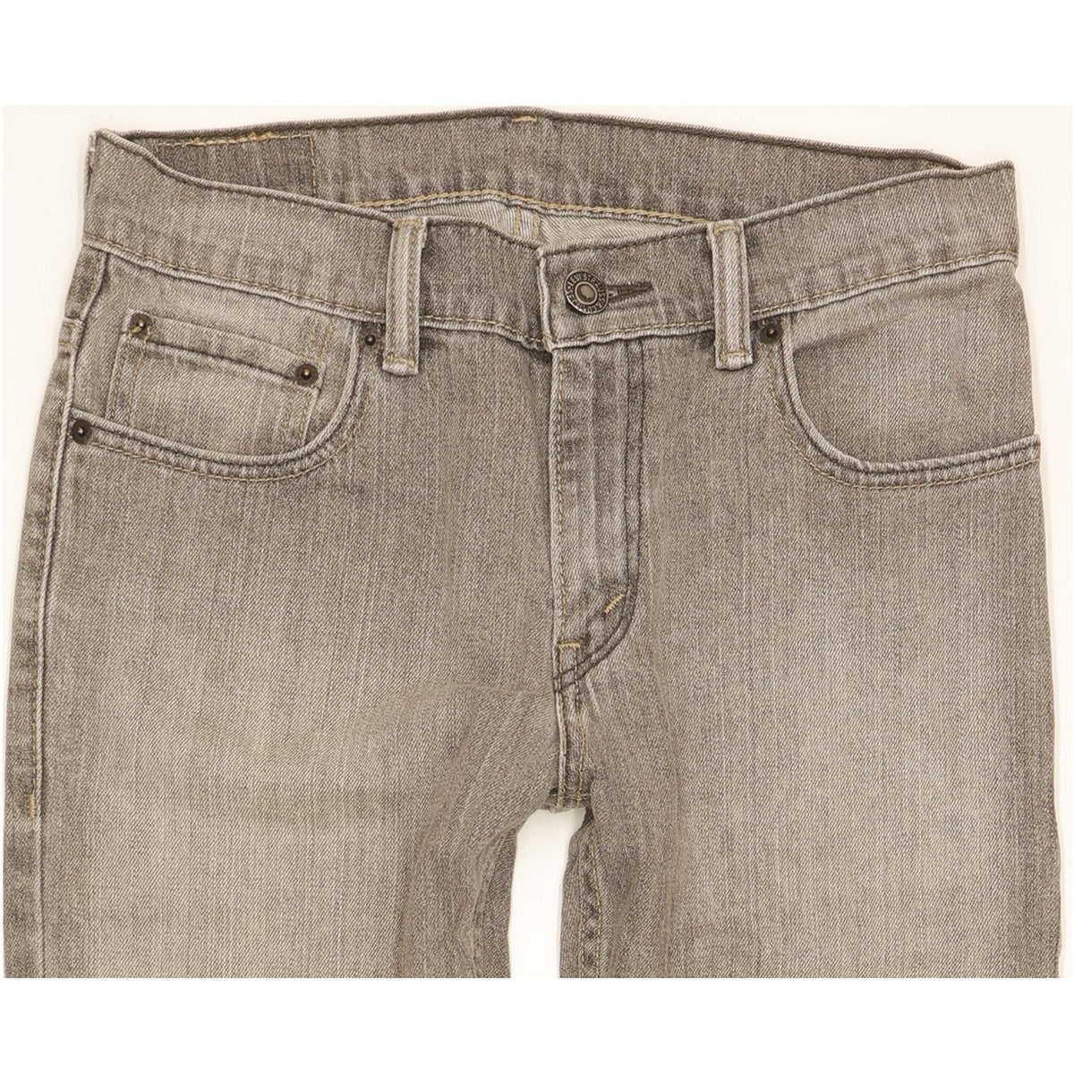 Levi's 511 Men Grey Straight Slim Stretch Jeans W27 L28