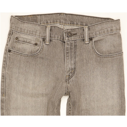 Levi's 511 Men Grey Straight Slim Stretch Jeans W27 L28