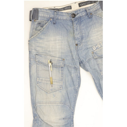 G-Star Storm Elwood Men Blue Straight Loose Jeans W34 L30