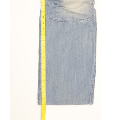 G-Star Storm Elwood Men Blue Straight Loose Jeans W34 L30