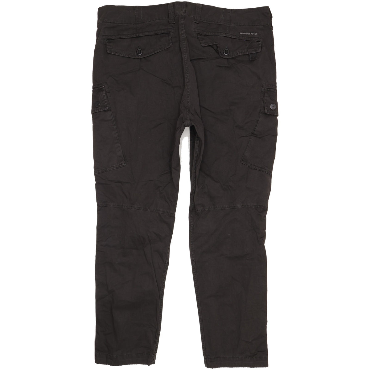 G-Star Roxic Men Black Tapered Regular Stretch Trousers W40 L32
