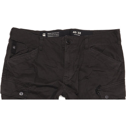 G-Star Roxic Men Black Tapered Regular Stretch Trousers W40 L32