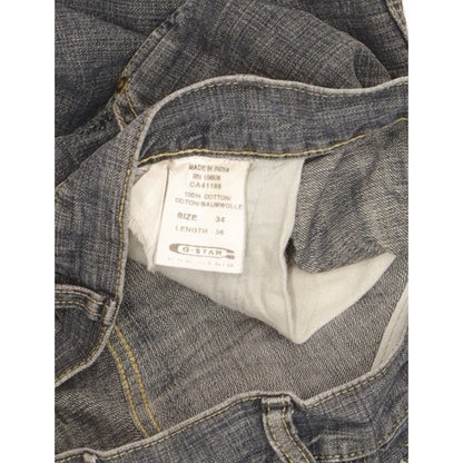 G-Star Elwood Men Blue Straight Regular Jeans W34 L36