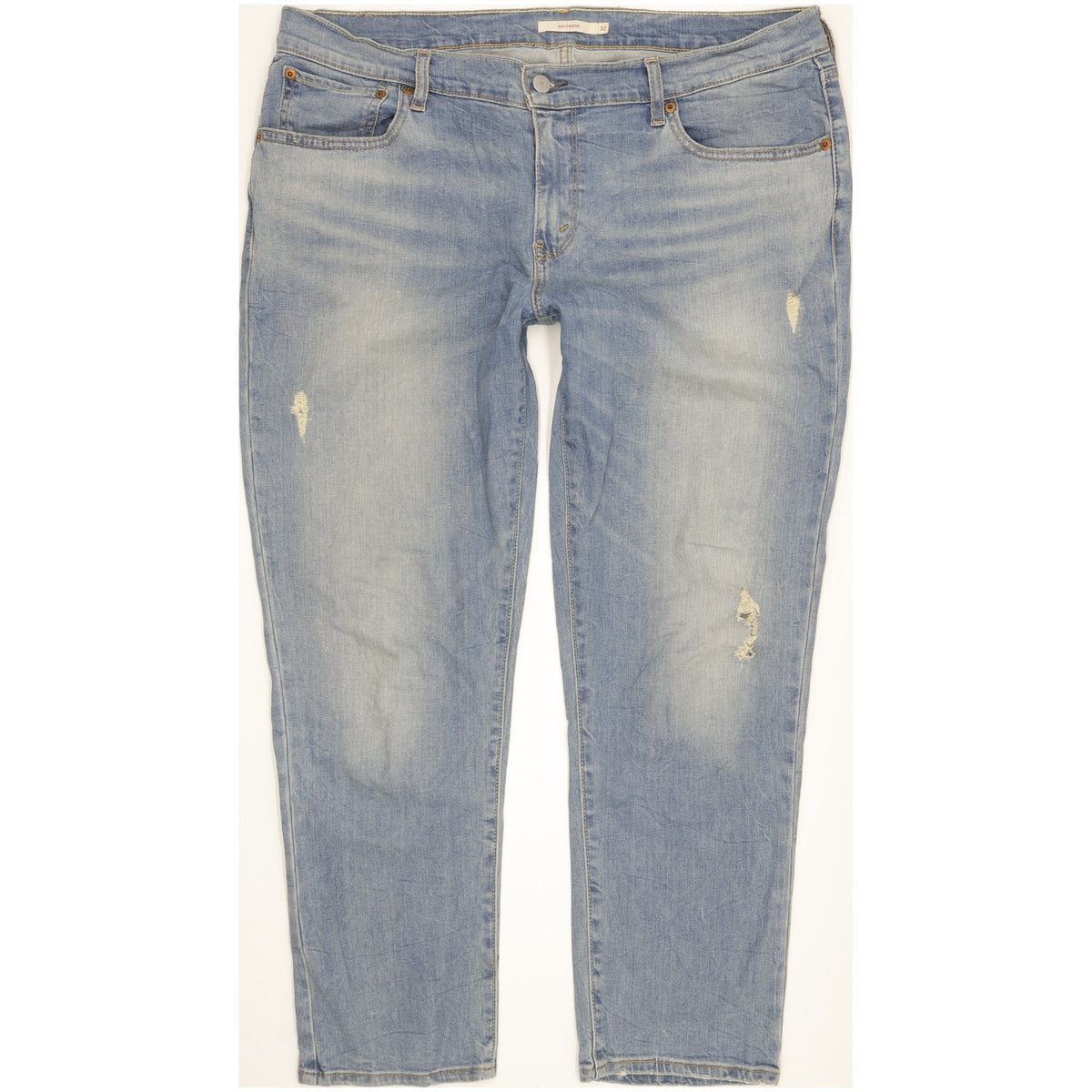 Levi's Women Blue Straight Loose Boyfriend Stretch Jeans W32 L30