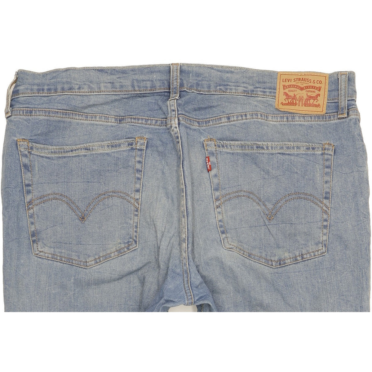 Levi's Women Blue Straight Loose Boyfriend Stretch Jeans W32 L30