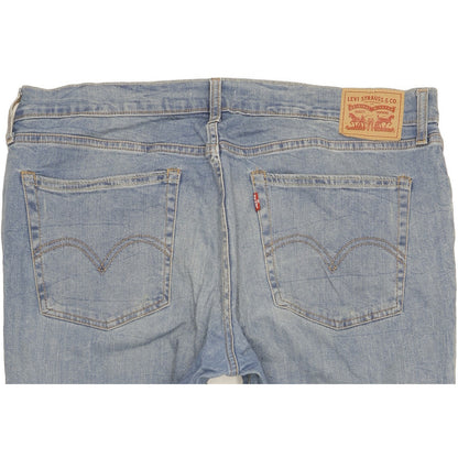Levi's Women Blue Straight Loose Boyfriend Stretch Jeans W32 L30