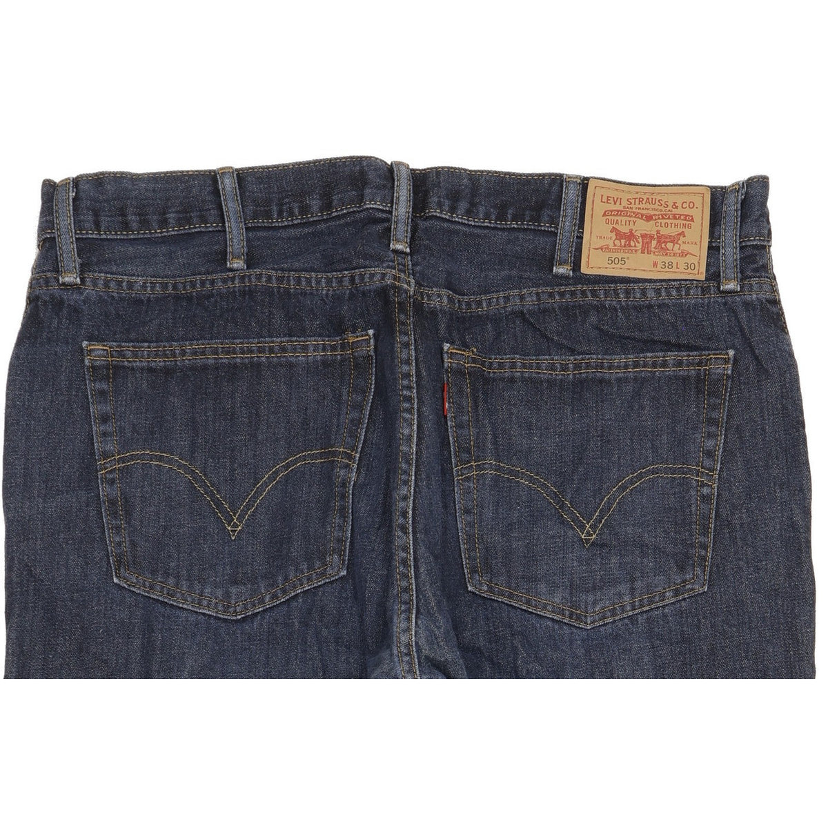 Levi's 505 Men Blue Straight Regular Jeans W38 L30