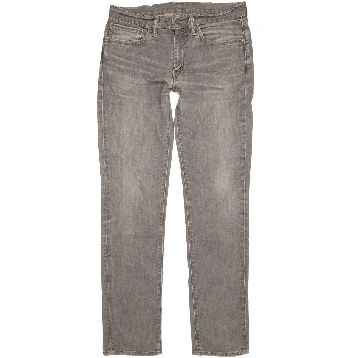 Levi's 511 Men Grey Straight Slim Stretch Jeans W34 L34