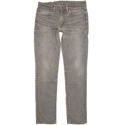 Levi's 511 Men Grey Straight Slim Stretch Jeans W34 L34