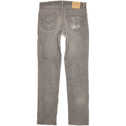 Levi's 511 Men Grey Straight Slim Stretch Jeans W34 L34