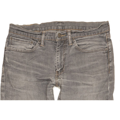 Levi's 511 Men Grey Straight Slim Stretch Jeans W34 L34