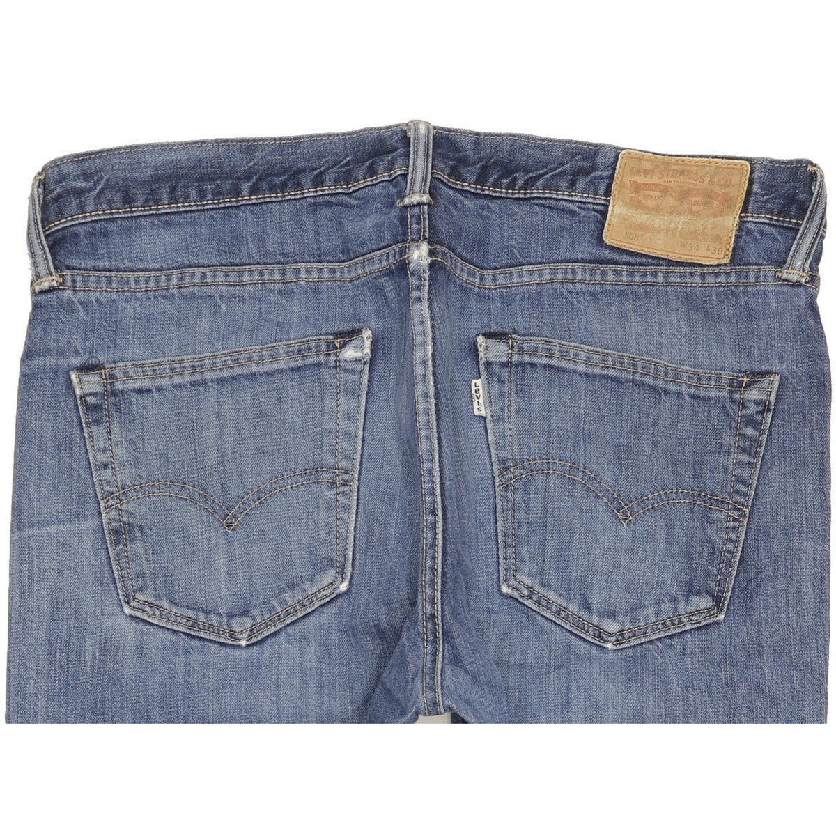 Levi's 508 Men Blue Straight Regular Jeans W34 L29