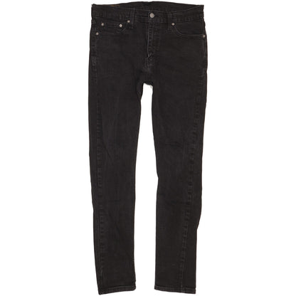 Levi's 510 Men Black Skinny Slim Stretch Jeans W33 L32