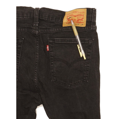 Levi's 510 Men Black Skinny Slim Stretch Jeans W33 L32