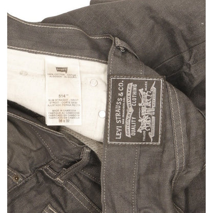 Levi's 514 Men Grey Straight Slim Jeans W36 L31