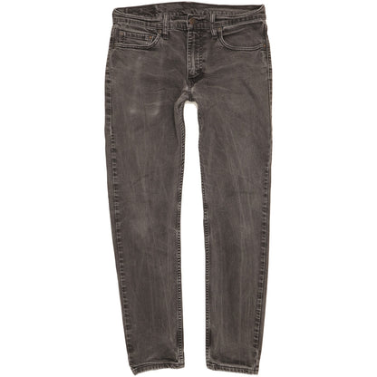 Levi's 512 Men Black Tapered Slim Stretch Jeans W32 L29