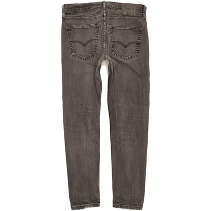 Levi's 512 Men Black Tapered Slim Stretch Jeans W32 L29