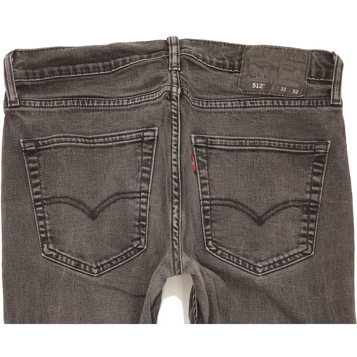 Levi's 512 Men Black Tapered Slim Stretch Jeans W32 L29