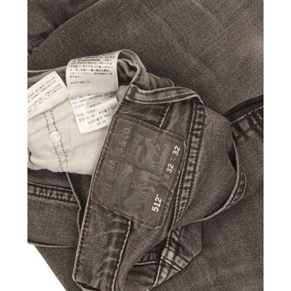 Levi's 512 Men Black Tapered Slim Stretch Jeans W32 L29
