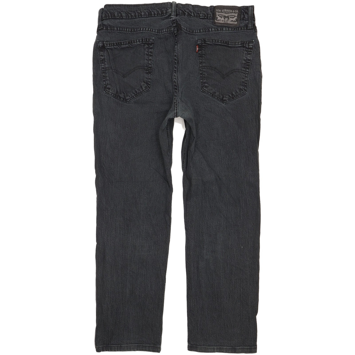 Levi's Men Black Straight Regular Stretch Jeans W36 L29