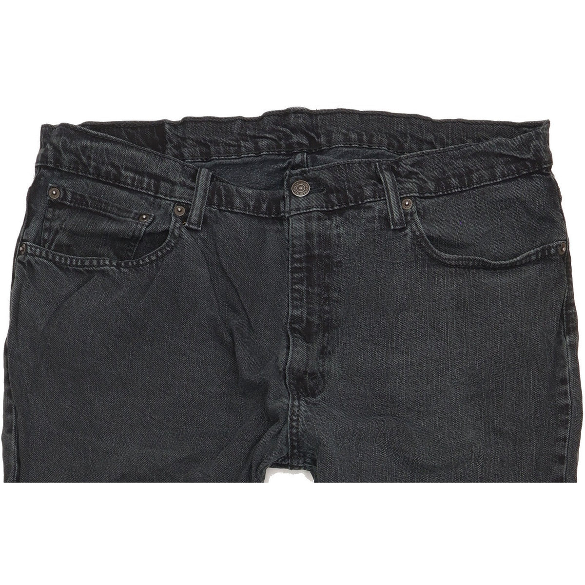Levi's Men Black Straight Regular Stretch Jeans W36 L29